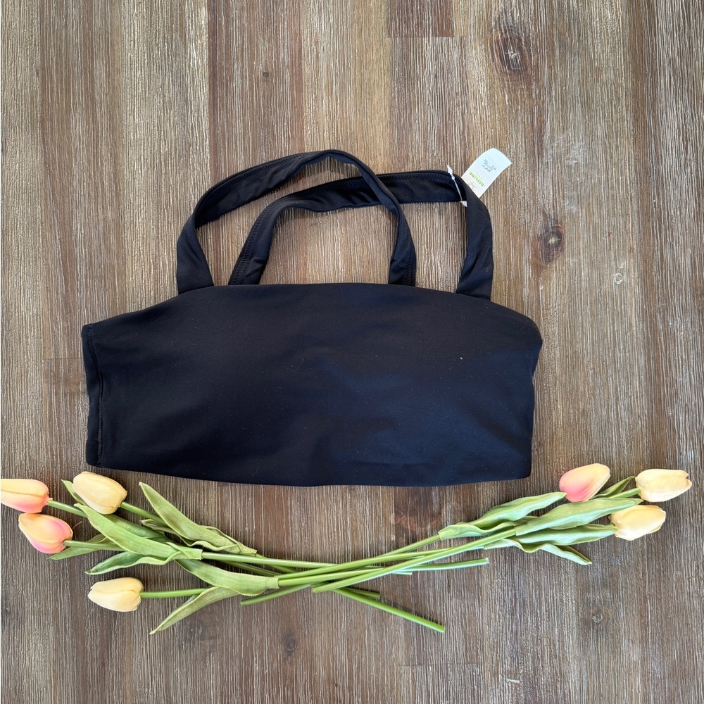 Aerie Black Bandeau Top
